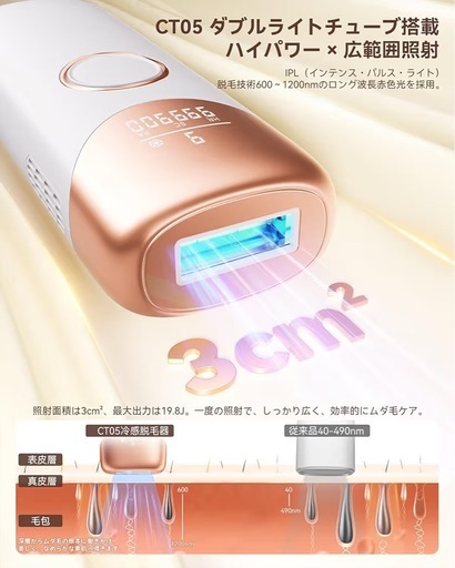 【破格】新品★サロン級 YUNDOO 脱毛器 VIO/全身対応 10000円→7500円
