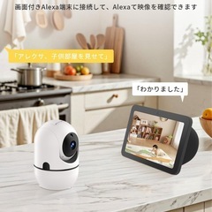 新品　ペットカメラ 防犯 通話 人体 動体 検知 常時録画 見守り ベビーモニターの画像