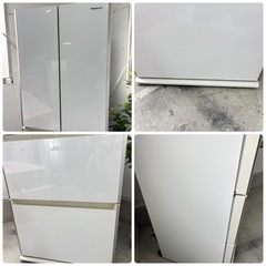 Panasonic 506L フレンチドア 冷蔵庫 NR-JD5101S-W パナソニック ECONAVI nanoe クリスタルドアの画像