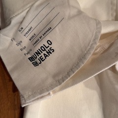 ユニクロ　ストレッチスリムストレートジーンズ　白　レディースの画像