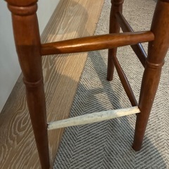 木　丸椅子の画像