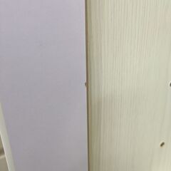 【表面光沢が有り】書棚 本棚 収納家具 サイドボード キャビネット ガラス扉 鏡面仕上げ 棚ダボ8個欠品：ホワイトの画像