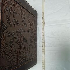 ティッシュケース PUレザー製 レトロ花柄 高級インテリア雑貨 ブラウンの画像