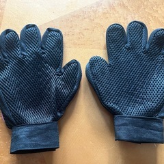 ペット　グルーミンググローブ　手袋　両手　犬猫抜け毛お手入れの画像