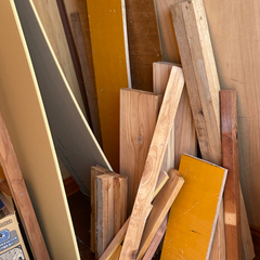 決定　　無料！　丸ノコ 荒材　木材の廃材　石膏ボード　電動丸鋸付き！　DIY木工にの画像