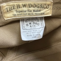 THE H.W DOG&CO. FIELD CAP beige ベージュ キャップ CAP ベージュ H W  帽子の画像