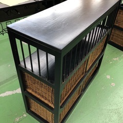 【ドリーム川西店御来店限定】☆ジモティー見たよ♪割引☆  ラタンチェスト  クリーニング済み 【99560000033305】の画像