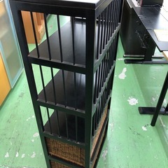 【ドリーム川西店御来店限定】☆ジモティー見たよ♪割引☆  収納付きラック  クリーニング済み 【99560000033296】の画像