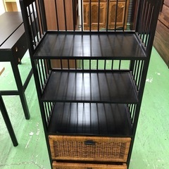 【ドリーム川西店御来店限定】☆ジモティー見たよ♪割引☆  収納付きラック  クリーニング済み 【99560000033296】の画像