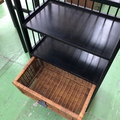 【ドリーム川西店御来店限定】☆ジモティー見たよ♪割引☆  収納付きラック  クリーニング済み 【99560000033296】の画像