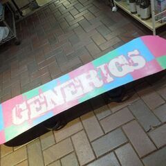 GENERICS DAMAGE 140cm スノーボード ジェネリクス ロッカー IGNIO M/L バインディング付き 札幌市 新道東店の画像