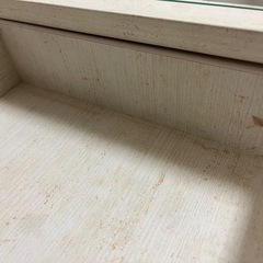 ドレッサー　鏡付き　キャスター付き　リビングドレッサー　コンパクト　ニトリの画像