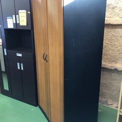 【ドリーム川西店御来店限定】☆ジモティー見たよ♪割引☆  ワードローブ BRN×BLK クリーニング済み 【99560000033953】の画像