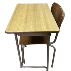 レトロ necos ネコス 学校机 椅子セット 当時物 の画像