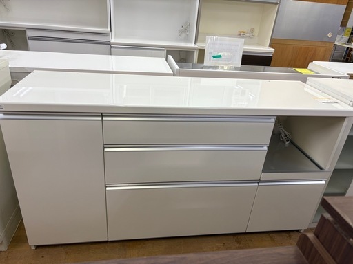 【ジャングル深井店】★レンジボード ホワイト キッチン家具 家具 簡易クリーニング済 堺市（中区 堺区 東区 西区 南区 北区）和泉市 河内長野市 富田林市 松原市 狭山市 深井 【FU2902】