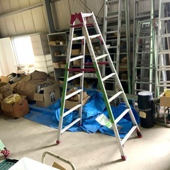 ハセガワ アルミ兼用脚立 RAX-21  2メーター ハシゴ4.18Mの画像