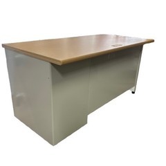 PLUS　フラットライン　w1400　片袖机　（在庫：1）の画像