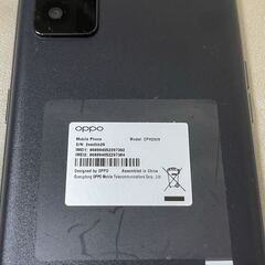 【新品】OPPO A55s 5G ブラック／SIMフリー Android 初期化済／新品ソフトクリアケース付の画像