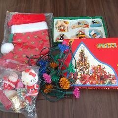 クリスマスの飾りとお誕生会ローソクセットの画像