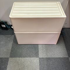 収納ケース、クリアボックス　2個セットの画像