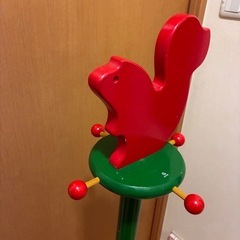 キッズ　リスさん飾り　ランドセル　幼稚園　お支度ポールの画像