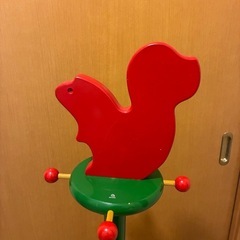 キッズ　リスさん飾り　ランドセル　幼稚園　お支度ポールの画像