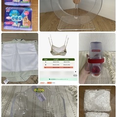 ペット用ケージと飼育アイテムセットの画像