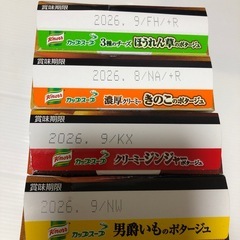 カップスープ4種類　1箱3袋入の画像