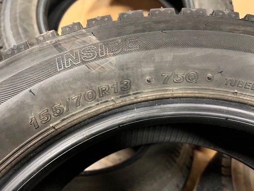 【受け渡し決定】155/70R13ブリヂストン VRX2 2021年製 スタッドレス 冬タイヤ 