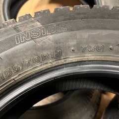 155/70R13ブリヂストン VRX2 2021年製 スタッドレス 冬タイヤ の画像