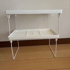 折りたたみ式　整理棚　2個セットの画像