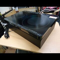 札幌★アイリスオーヤマ◆2口IHコンロ◆台/脚付き◆IHK-WKT22-B◆2020年の画像