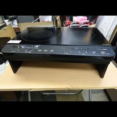 札幌★アイリスオーヤマ◆2口IHコンロ◆台/脚付き◆IHK-WKT22-B◆2020年の画像