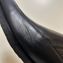 BURBERRYバーバリーローファー スリッポンシューズ ビジネスシューズ ドレスシューズ くつ クツ 革靴 紳士靴 紐無靴 紐なし靴blackブラック黒色系25.5センチEEE3Eの画像