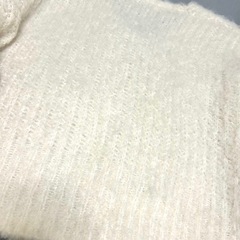 dazzlin ふわふわ白ニット Vネック フリーサイズの画像