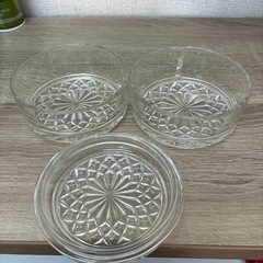 昭和　レトロ　硝子製　重ね鉢　 2個セット 箱付きの画像