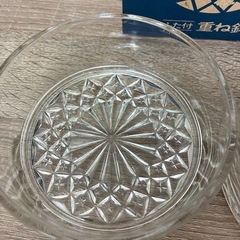 昭和　レトロ　硝子製　重ね鉢　 2個セット 箱付きの画像