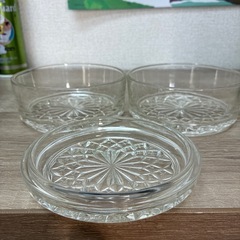 昭和　レトロ　硝子製　重ね鉢　 2個セット 箱付きの画像