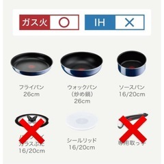 【取引中】ティファール(ガス火用)6点セットの画像