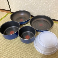 【取引中】ティファール(ガス火用)6点セットの画像