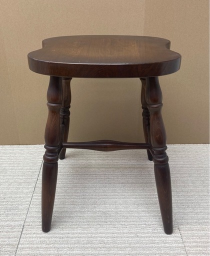 中古 飛騨産業 キツツキマーク 木製 スツール アンティーク 当時物 昭和レトロ