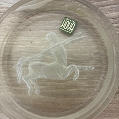 レミーマタンVSOP セントー・レリーフ小皿セット HOYA 保谷クリスタル製の画像