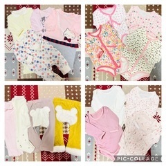 【決まりました(*ᴗ͈ˬᴗ͈)ꕤ*.ﾟ】70cm  長袖 肌着 ロンパース カバーオール スノーウェア まとめ売りの画像