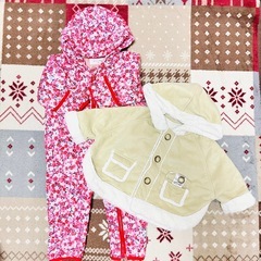 【決まりました(*ᴗ͈ˬᴗ͈)ꕤ*.ﾟ】70cm  長袖 肌着 ロンパース カバーオール スノーウェア まとめ売りの画像