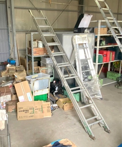 ハセガワ アルミ 伸縮形２段ハシゴ HE2-61  全長5.95M/縮長3.69M