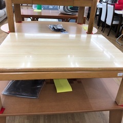 【ドリーム川西店御来店限定】☆ジモティー見たよ♪割引☆ ミツビシ 家具調こたつ  クリーニング済み 【99560000035249】の画像