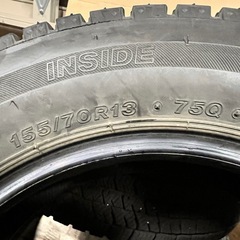 155/70R13ブリヂストン VRX2 2021年製 スタッドレスタイヤ 冬タイヤ②の画像