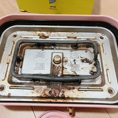 BRUNOホットプレートピンク　蓋＆深鍋付きの画像