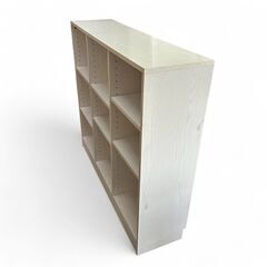 【人気の白家具シリーズ◎】木製 オープンラック ホワイト6段棚 シェルフの画像