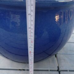 メダカ鉢 金魚鉢 陶器 水鉢 睡蓮鉢/中古品・現状渡し②の画像